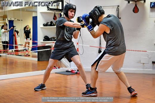 2019-05-29 Milano - pound4pound boxe gym 1846 Federico Nejrotti vs Luca Liberace